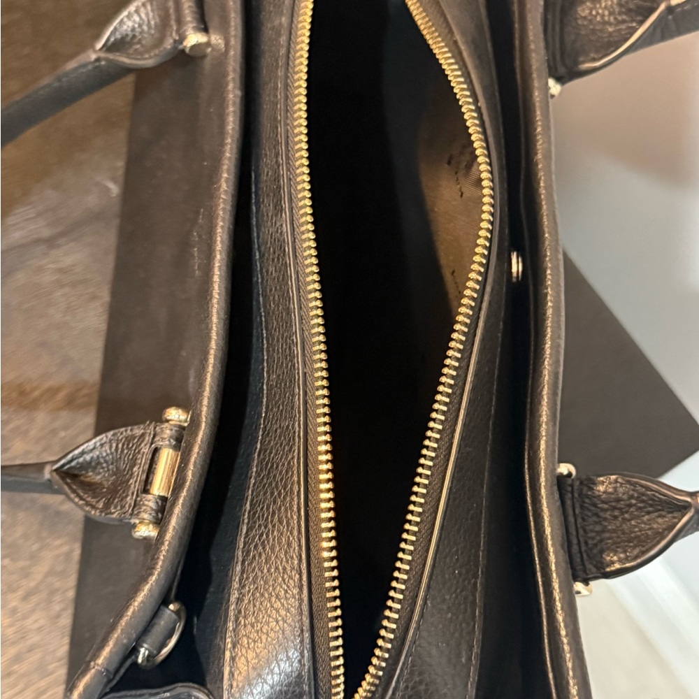 Kate Spade Black Satchel with Silver Hardware - Picture 6 of 11
